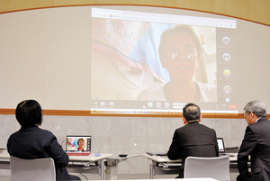 オンラインで参加したSatolyさん(市端野総合支所) == 株式会社伝書鳩｜経済の伝書鳩｜北見・網走・オホーツクのフリーペーパー ==