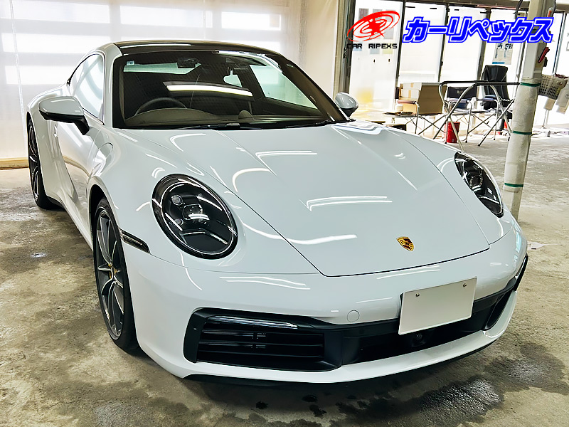 ポルシェ911カレラ|コーティング施工|北海道・北見市|カーリペックス 【北海道・北見市|カーリペックス|自動車ガラス・リペア・ガラス交換・コーティング・カーコーティング・カーフィルム・エシュロン・車内クリーニング・純水・純水器・洗車】コーティング施工例