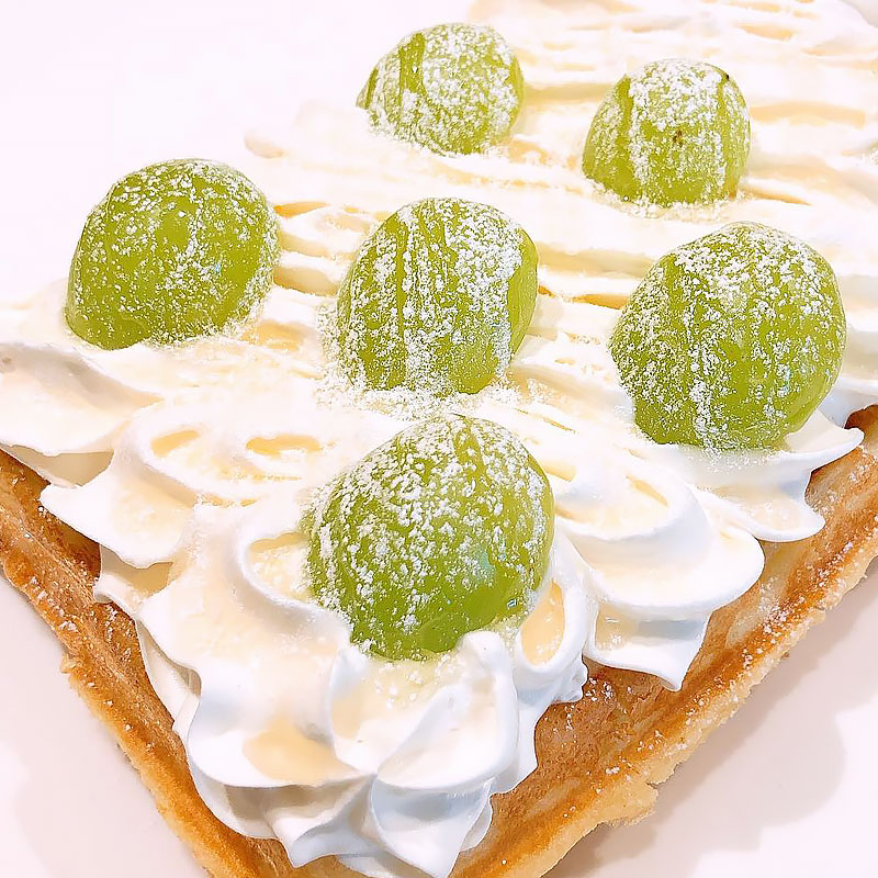【北海道北見市｜北海道ベイク｜Do Waffle!｜ベルギーワッフル｜移動販売｜キッチンカー】シャインマスカット｜900円