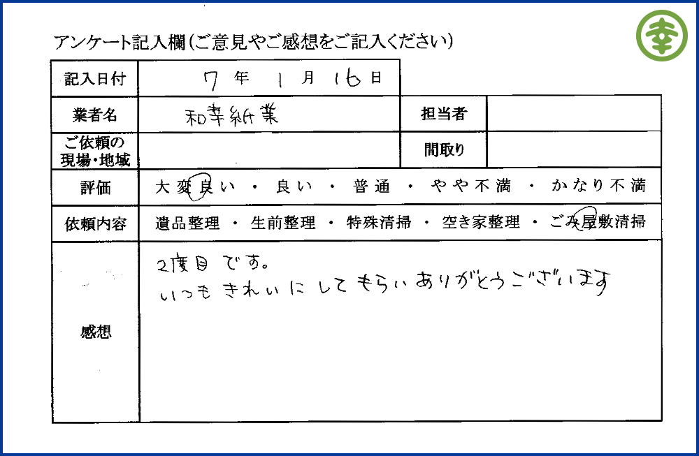 有限会社 和幸紙業【遺品整理部】 【北海道北見市・和幸紙業・遺品整理部|遺品整理・生前整理・特殊清掃・オゾン消臭|片付け・住宅解体・住宅買取・土地買取|遺品整理士認定協会・遺品整理士・遺品査定士・お焚き上げ|リサイクル】作業実績