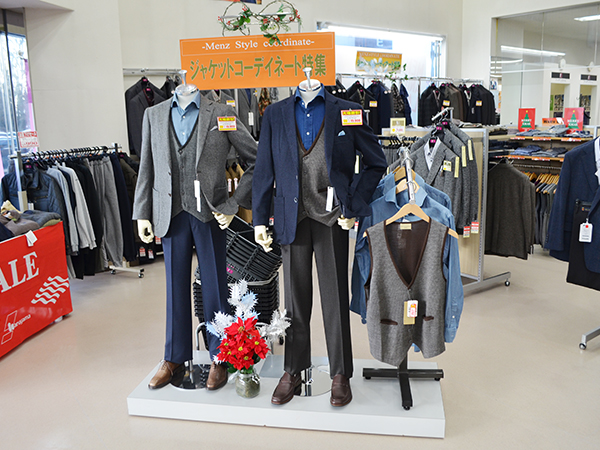 【北海道北見市|エフ-ユニット　北見店|スーツ、背広、紳士服、礼服、レディース、カジュアル】