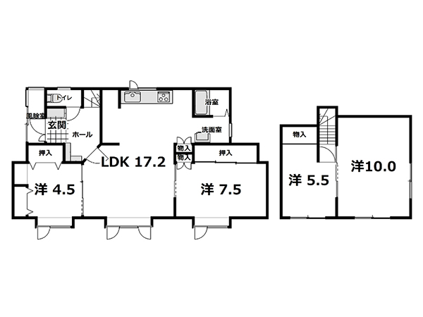 【北海道北見市|しろくま建物管理|不動産、中古住宅、遺品整理】間取り