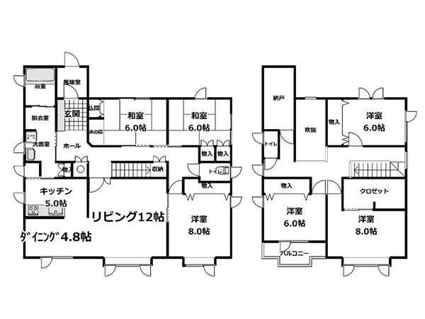 【北海道北見市|しろくま建物管理|不動産、中古住宅、遺品整理】間取り